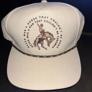 Sendero Cream Cowboy Graphic Cap